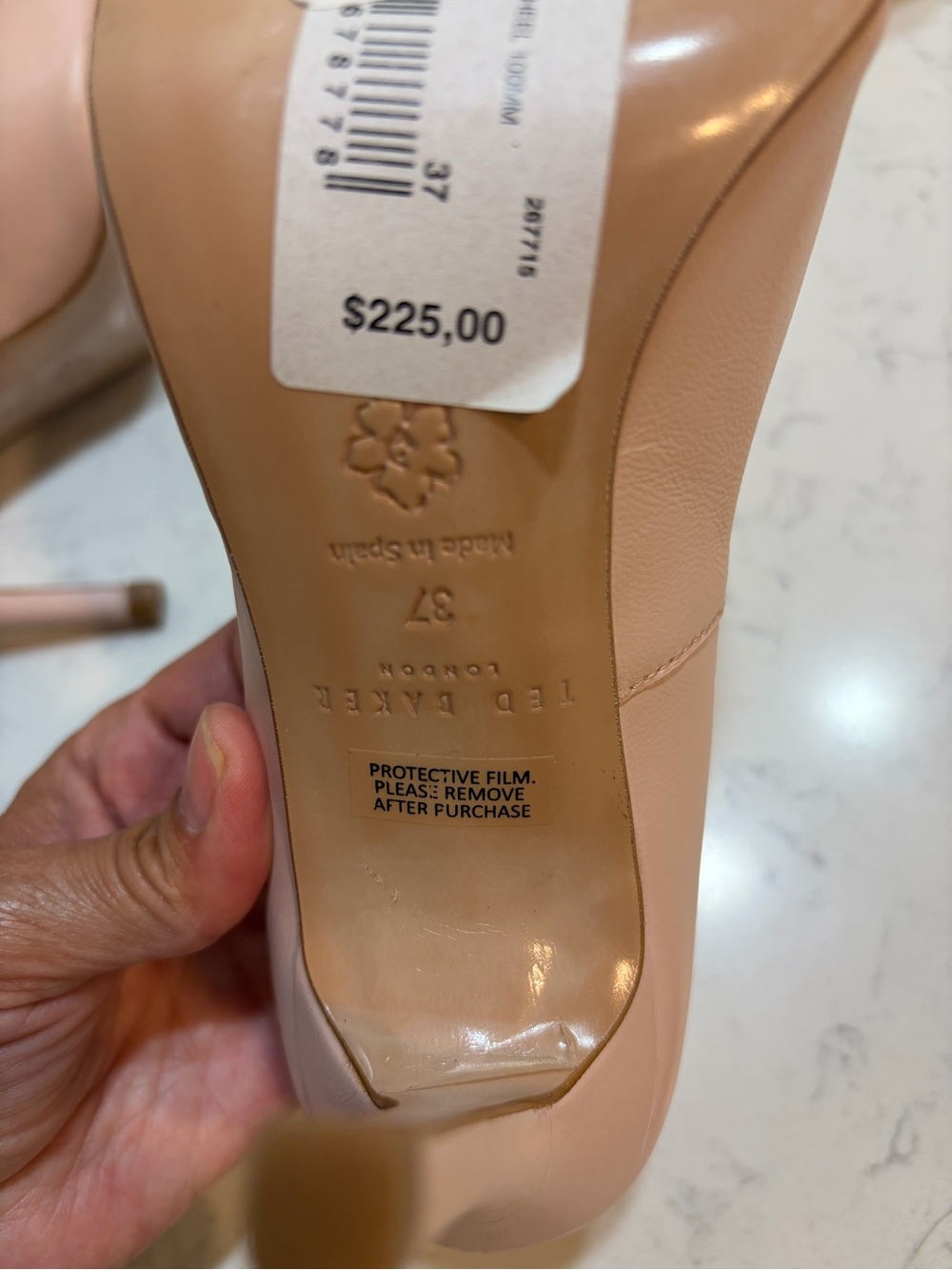 Ted Baker London Blush Pink Knotted Pointed-Toe Pumps - Picture 5 of 6